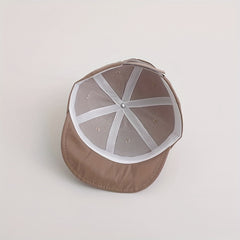 Kids Autumn Baseball Cap with Letter Embroidery