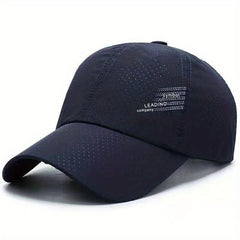 Mens Quick Drying Mesh Sunshade Cap Lightweight Baseball Cap
