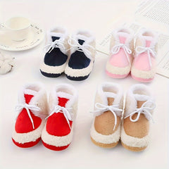 JIAGEYA Baby Girls' Soft Warm Plus Fleece Boots