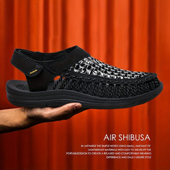 Men's Slip On Sandals Outdoor Lightweight Anti-skid Flat Sandals