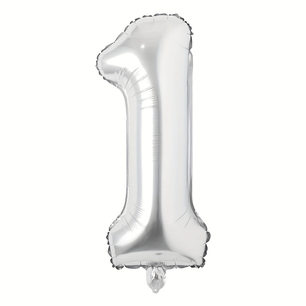 1pc 81 28 Cm Silvery Letter Balloons Foil Mylar Party Decor