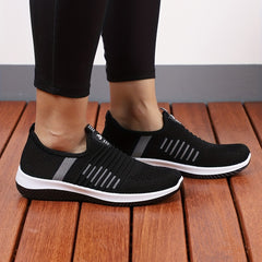 Women's Knit Sock Sneakers Low Top Slip-On Athletic Gym Shoes