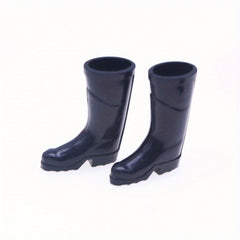 2pcs Dollhouse Mini Rain Shoes Simulative Rain Boots Scene Gardening Shoes