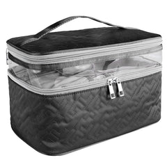 Portable Travel Toiletry Bag Large Double Layer Travel Storage Bag Cosmetic Bag