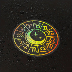 100pcs Zodiac Laser Stickers for DIY Water Bottles Laptops Phones