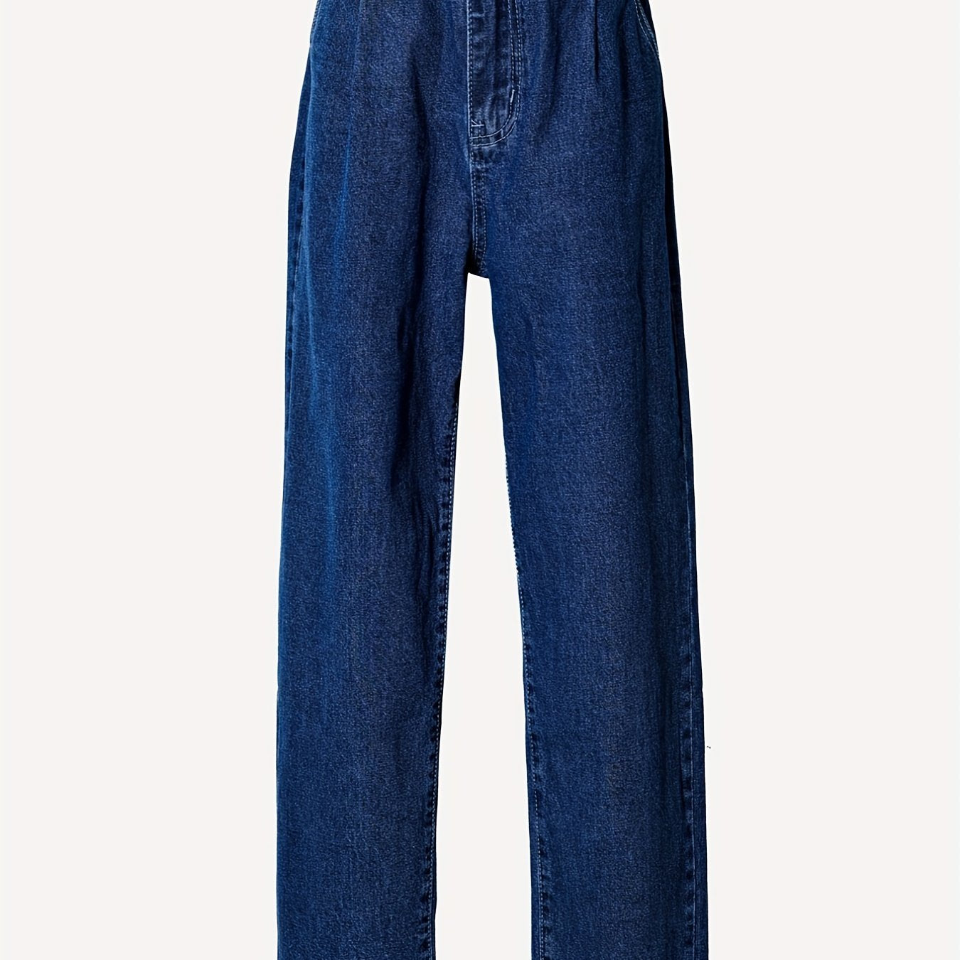High Rise Straight Leg Jeans Classic High Waist Baggy Mom Jean Pants