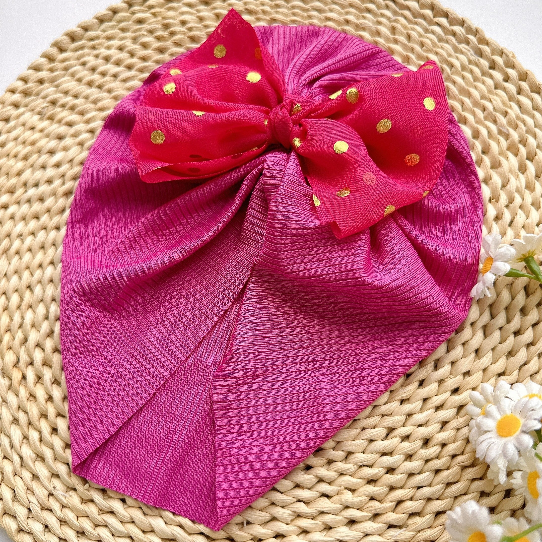 Infant Bow Hat Soft Headband Spring Summer Thin Comfortable