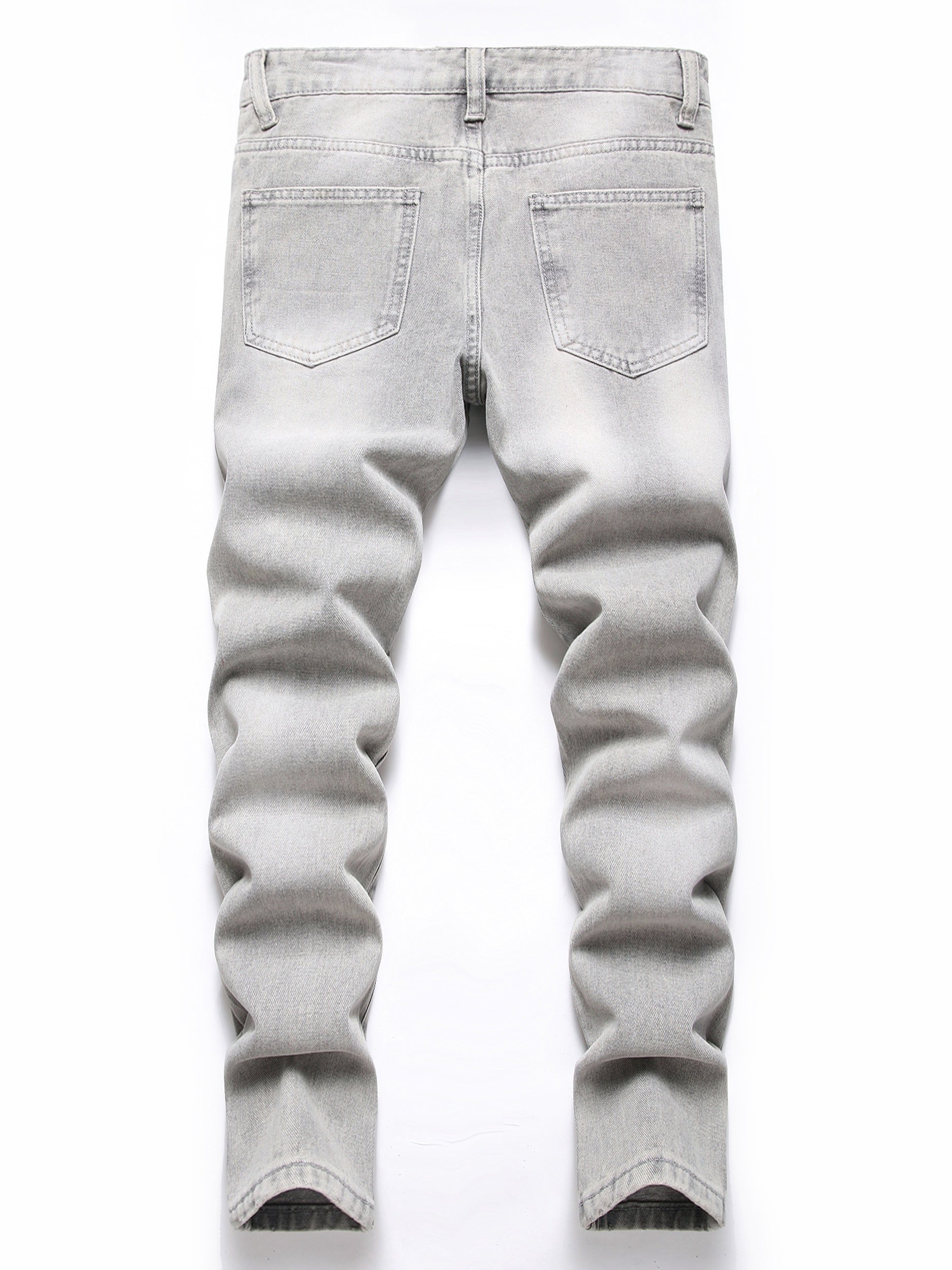 Boys Ripped Jeans Denim Pants Straight Cut Jeans For Spring And Autumn