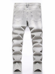 Boys Ripped Jeans Denim Pants Straight Cut Jeans For Spring And Autumn