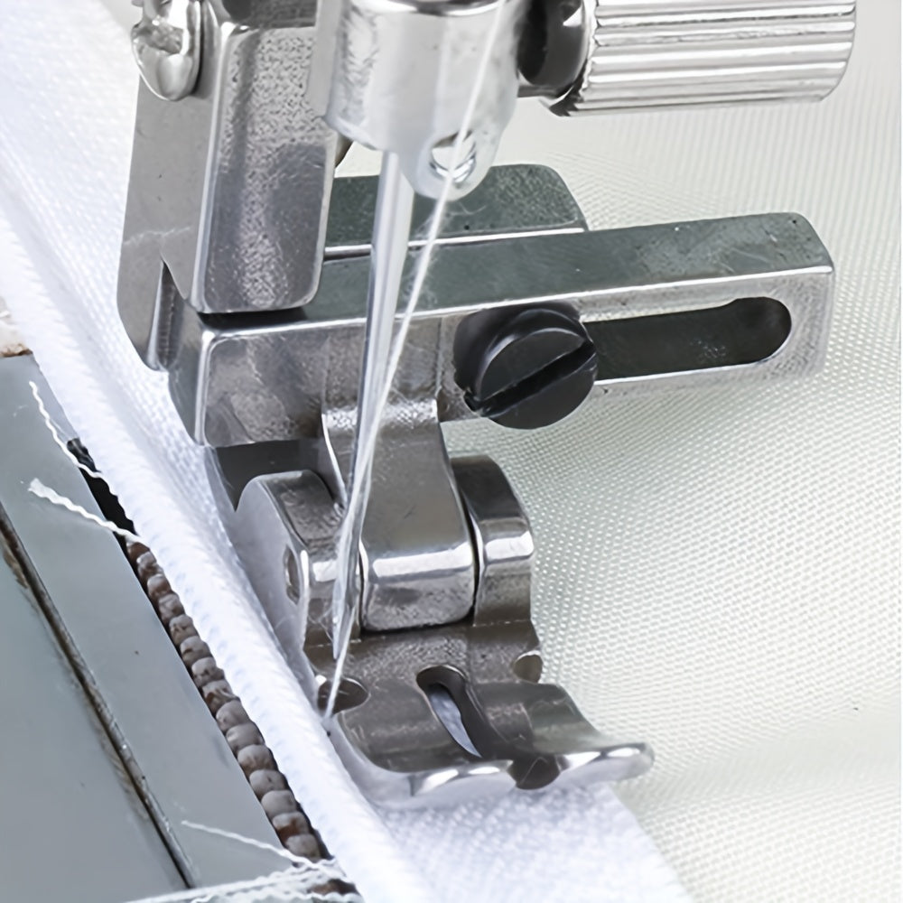 Adjustable Zipper Presser Foot for Industrial Sewing