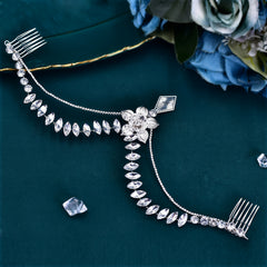 Vintage Rhinestone Bridal Headwear for Wedding Gown