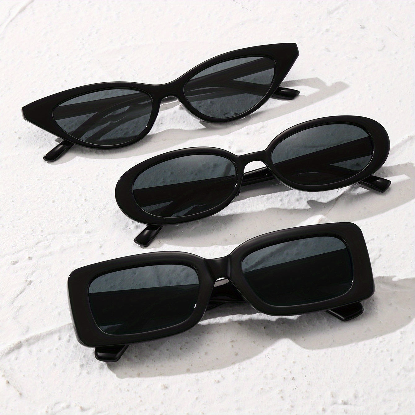 3 Pack Men's Casual Sunglasses, Variety Frame Styles