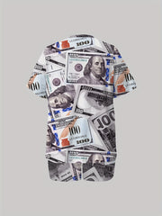 Money Print Top & Shorts Two Piece Set