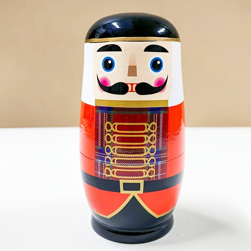 Wooden Doll Nutcracker Nesting Doll Unique Home Decoration