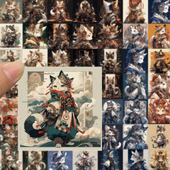 62pcs Little Cat Waterproof Stickers for Phone Cases Guitars Skateboards Helmets