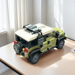TYCOLE Light Green Building Block SUV Off-road Car Toy Model Kit