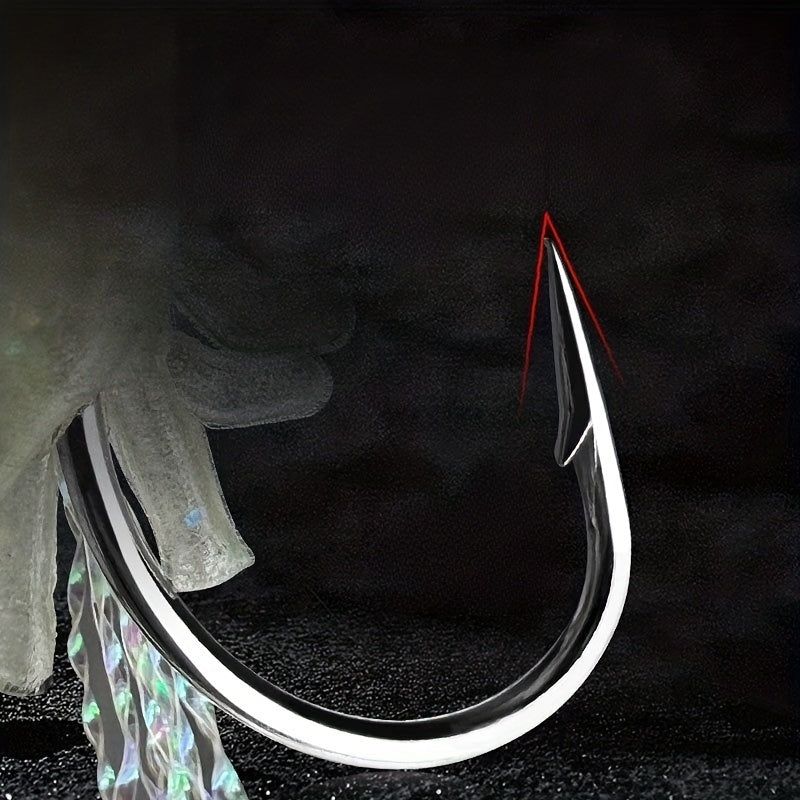 Luminous Fish Hook Set 5 Hooks on a String for Fishing