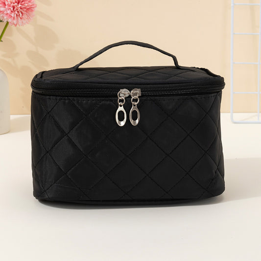 Travel Cosmetic Bag With Handle And Zipper Makeup Organizer Case