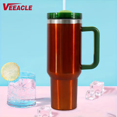 40oz Stainless Steel Sports Water Bottles with Straws and Lids