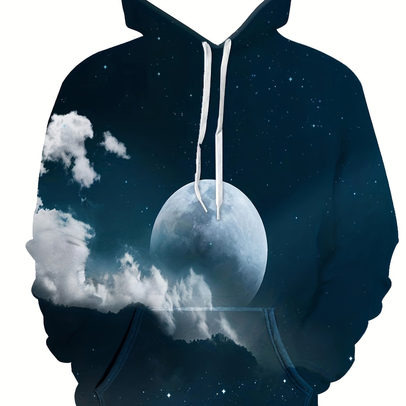 Men's Astronaut & Graphic Hoodie Active Breathable Hooded Sweatshirt