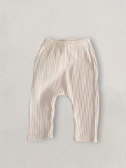 Kids Striped Cotton Long Pants with Pockets for Spring & Autumn