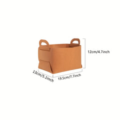 Collapsible Storage Basket with Carry Handles - Ideal for Camping Office Bedroom
