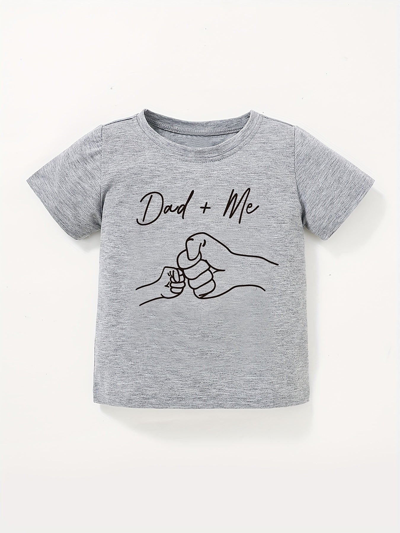Toddler Baby Boys Short Sleeve Tee Top Dad Me T Shirt Father's Dress