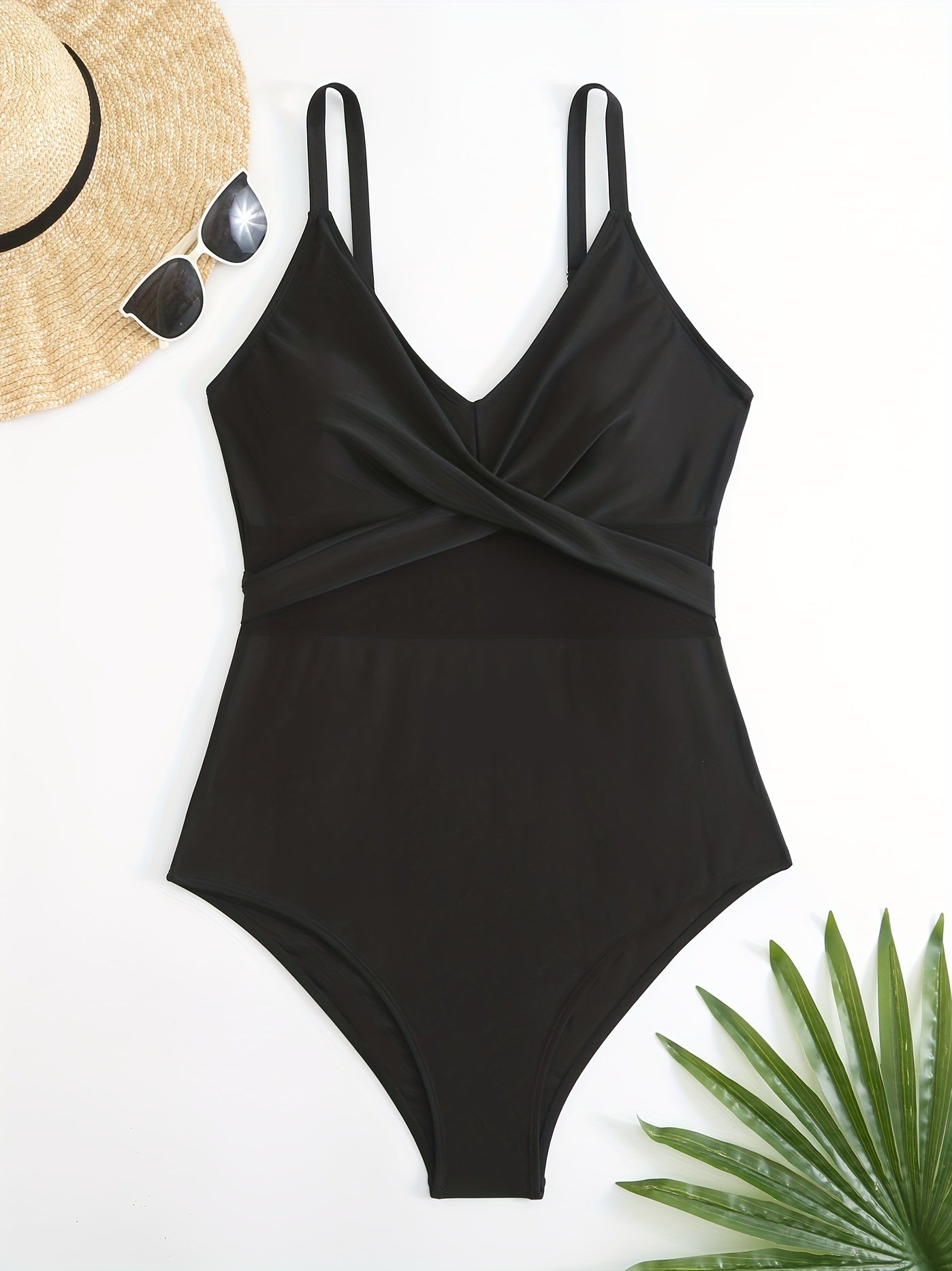 Mesh Criss Cross One Piece Swimsuit