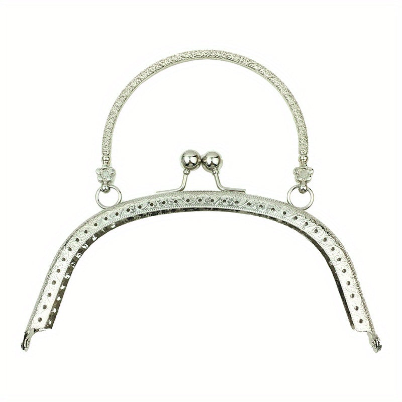 Metal Handheld Frame Coin Bag Kiss Clasp Purse Frame 16 6 5 Inch