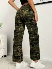 Y2K Camo Cargo Pants Vintage Style Women's Denim Jeans