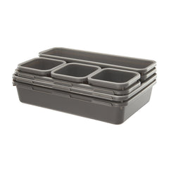 Desk Drawer Organizer Set of 8 - Office Bathroom Kitchen Makeup