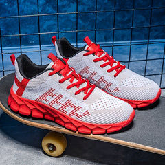 Boys Woven Knit Sneakers for Outdoor Activities