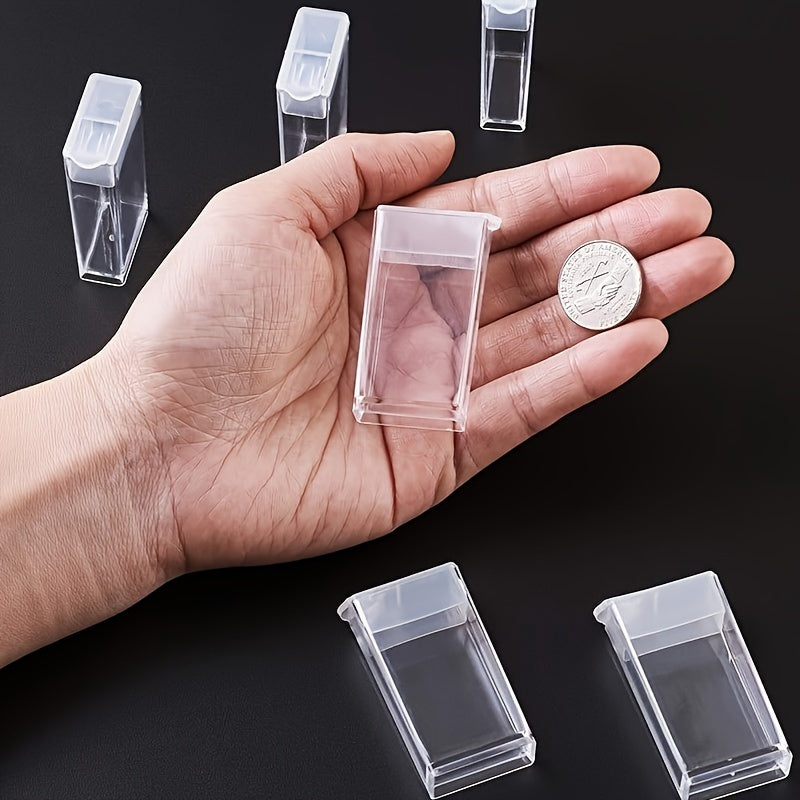 48pcs Diamond Painting Beads Storage Bottle Clear Plastic Container Organizer
