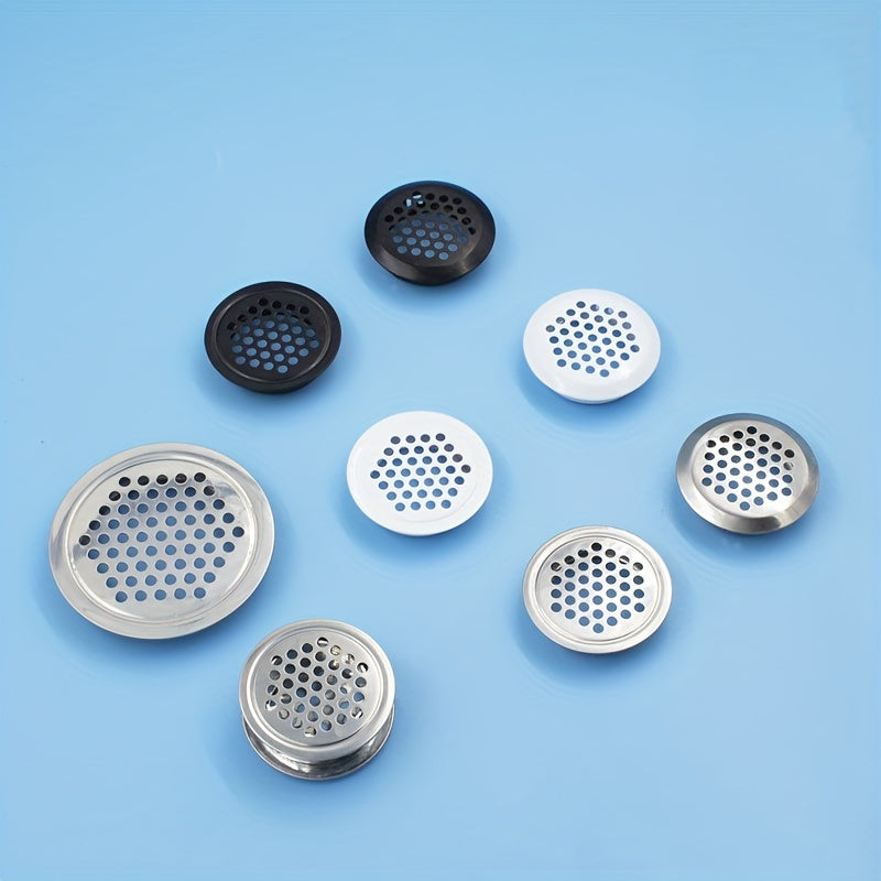 10pcs Round Air Duct Vent 19mm 25mm 29mm 35mm Steel Louver Mesh Cover Grille