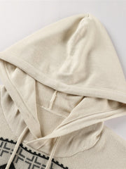 Men's Casual Hooded Slim Fit Pullover Sweater