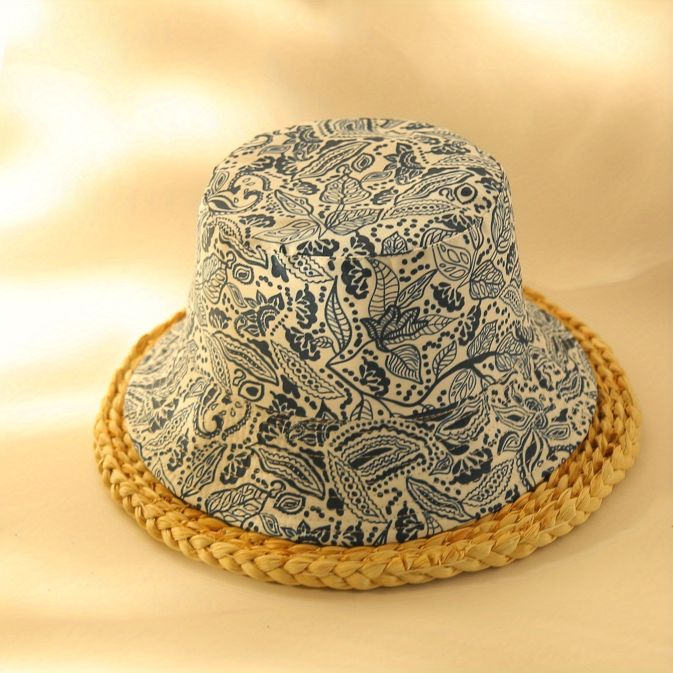 Paisley Print Reversible Bucket Hat for Women