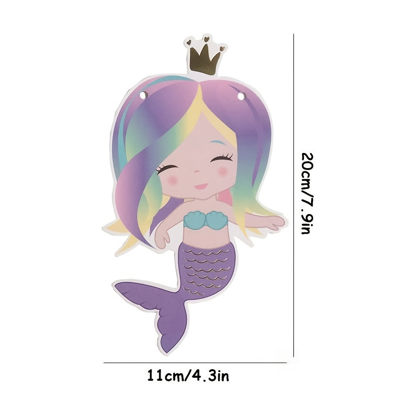Mermaid Party Banners for Girls' Birthday and Baby Showers