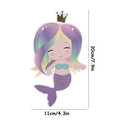 Mermaid Party Banners for Girls' Birthday and Baby Showers