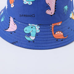 Casual Dino Print Fisherman's Hat Bucket Hat Sun Protection