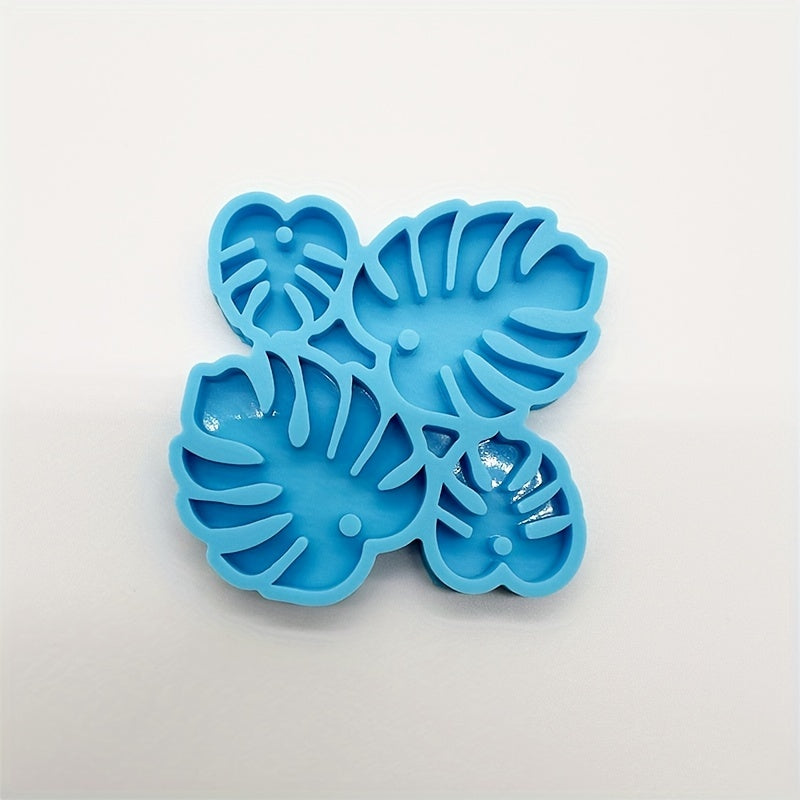 Turtle Back Bamboo Leaf Earring Silicone Mold for Resin