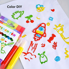 Popcorn Pen Magic Bubble DIY Graffiti Pen 3D Expanding Pen Paintin...
