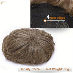 Natural 16x19 Lace Front Human Hair Topper for Men