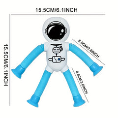 Telescopic Astronaut Decompression Toy with Suction Cups