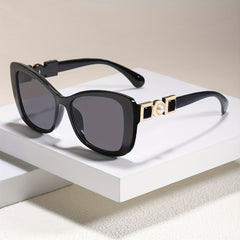 Cat Eye Sunglasses Faux Pearl Temple UV400