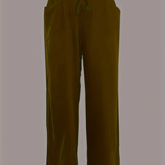 Minimalist Drawstring Wide Leg Pants with Pockets