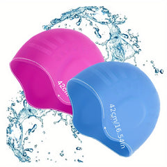 2pcs Silicone Ear Protection Waterproof Swimming Cap for Water Sports