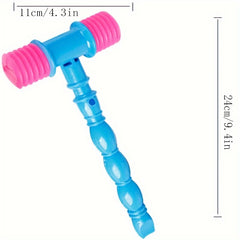 3pcs Rubber Hammer Squeak Toys Fun Plastic Percussion Carnival Circus Gift