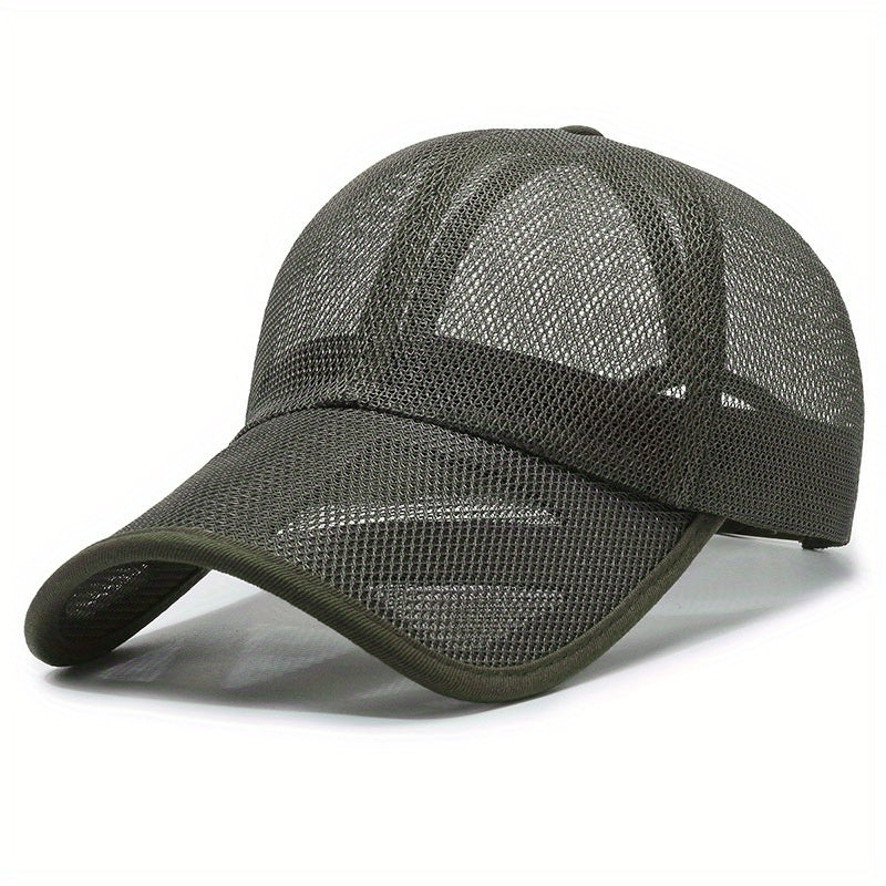 Summer Sun Protection Lengthened Brim Baseball Mesh Hat