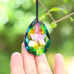 Bauhinia Crystal Chandelier Pendant Suncatcher Hanging Outdoor Decor