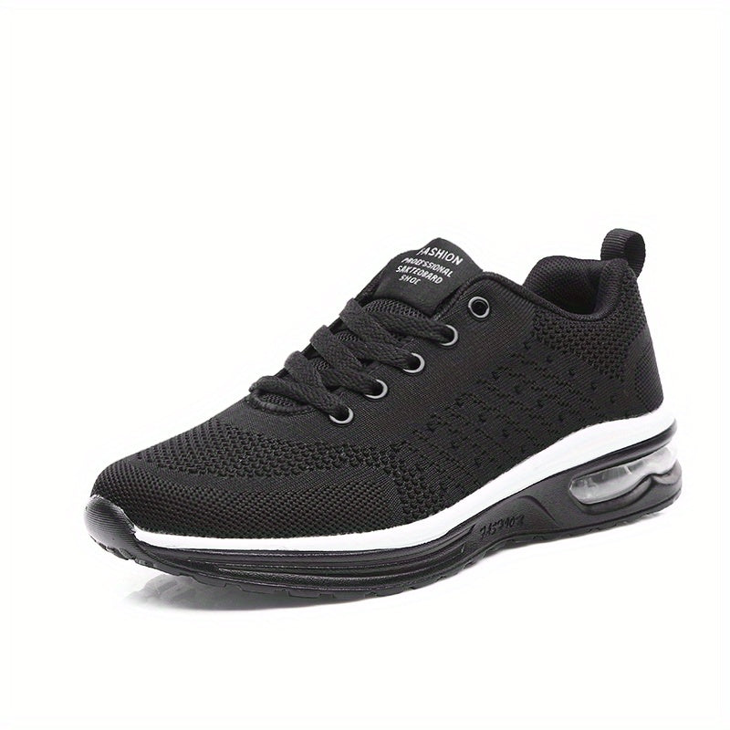 Women's Mesh Air Cushion Running Shoes Lightweight Lace Up Travel Walking Shoes